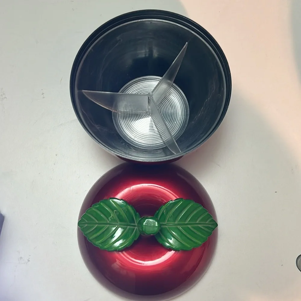 Red Apple-Shaped Container - Picture 2 of 5
